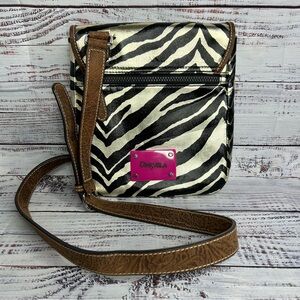 Consuela Zebra Print Crossbody Bag